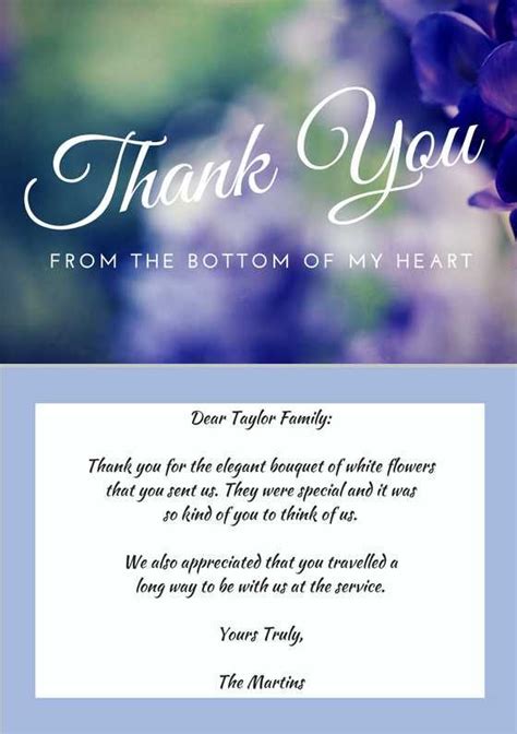 Longer messages for sympathy flowers. 33+ Best Funeral Thank You Cards | Funeral thank you cards ...