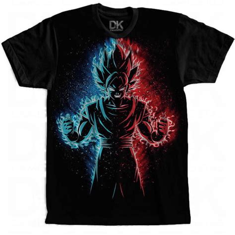 Camisa Camiseta Personalizada Anime Dragon Ball Gogeta 4 Elo7
