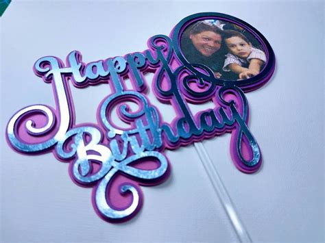 Cricut Happy Birthday Cake Topper