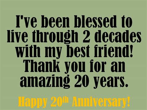 So to bring laughter for you on the special day, here goes some ultra funny anniversary memes. 20th Anniversary Wishes: Quotes and Messages to Write in a ...