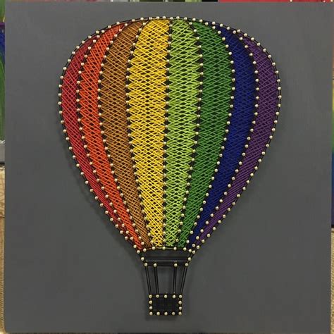 Hot Air Balloon String Art Etsy