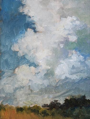 Clouds Over Skunk River Original Fine Art For Sale Carlene