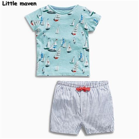 Little Maven Brand Children Clothing 2018 New Summer Baby Boy Clothes