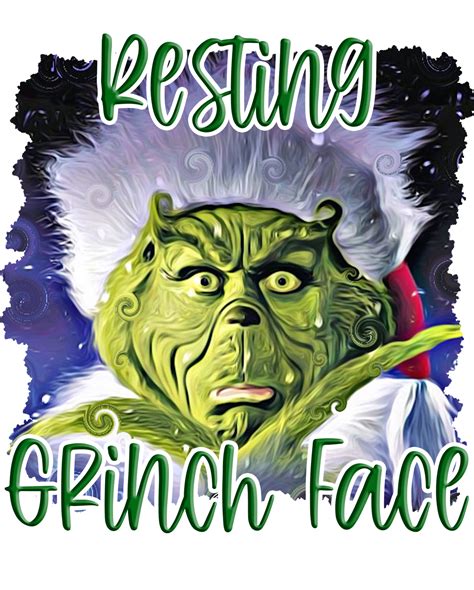 Resting Grinch Face Png Download Free Png Images