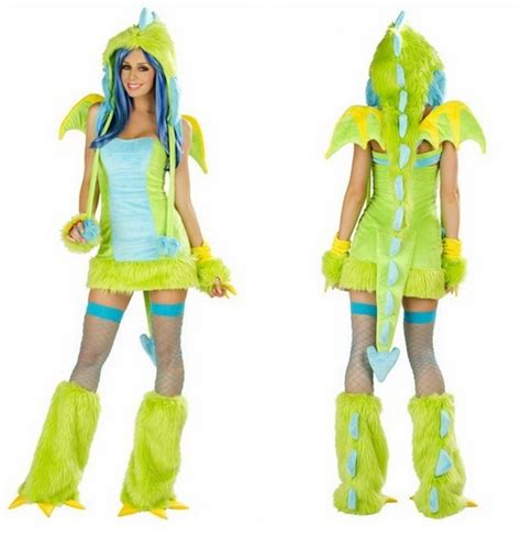 Free Shipping Sexy Costumes Halloween Fancy Dress Women Dinosaur Ac009