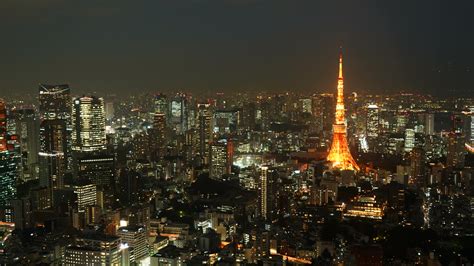 Time Lapse Tokyo Tower In Tokyo City At Night Japan Stock Video At Vecteezy