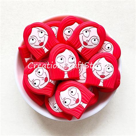 New Red Patches Doll Silicone Beads 3027mm Patches Doll Halloween