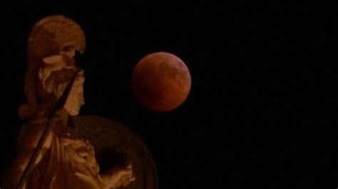 Blood Moon Soars Above Greek Temple News Uk Video News Sky News