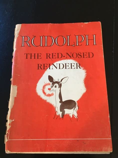 Rudolph The Red Nosed Reindeer 1st Edition 1939 Montgomery Ward Book