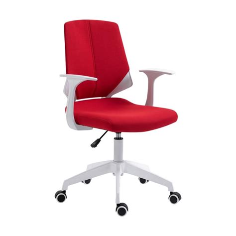 Techni Mobili Height Adjustable Mid Back Office Chair Red