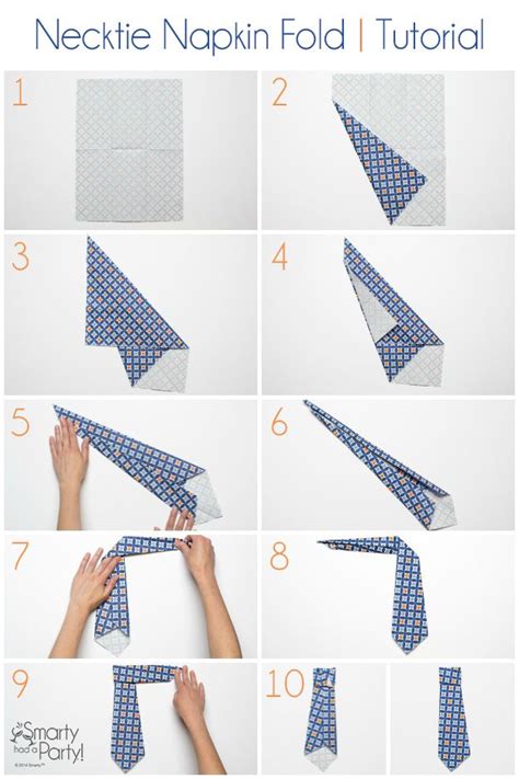 Fathers Day Necktie Napkin Fold Dads Napkins And Diy Cards