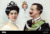 Vittorio Emanuele III y Elena, el Rey y la reina de Italia Fotografía ...
