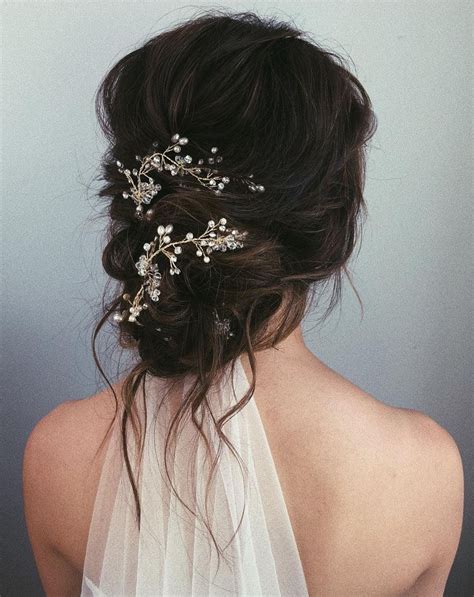 A Hairpiece Is All You Need To Take Your Messy Bun From Dressed Down To Dressed Up Wedding Hair