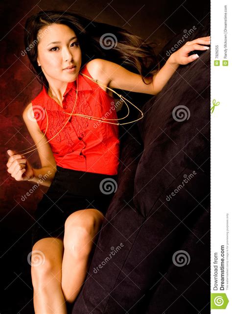 Sexy Aziatische Brunette Stock Afbeelding Image Of Betoverend