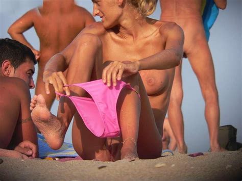 See And Save As Nude Beach Sluts Taking Off Bikini Bottoms Porn Pict