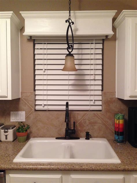 Super Easy Diy Wooden Cornice Board With Crown Molding In Kitchen