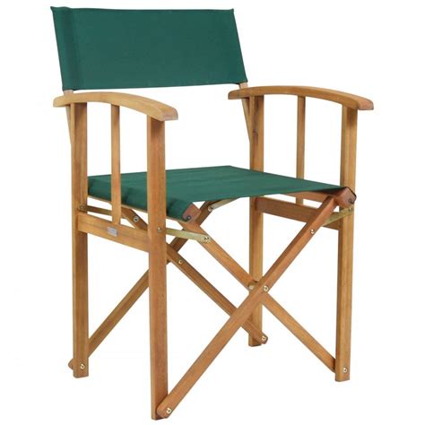 Charles Bentley Pair Of Folding Wooden Directors Chairs Fsc Certified
