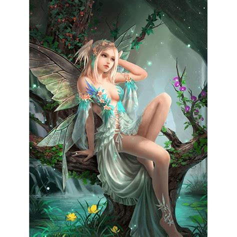 5D Diamond Painting Forest Elf Princess Beauty Paint With Diamonds Art