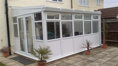 Lean To Conservatory White Full Height Smooth Panel Conservatory Land