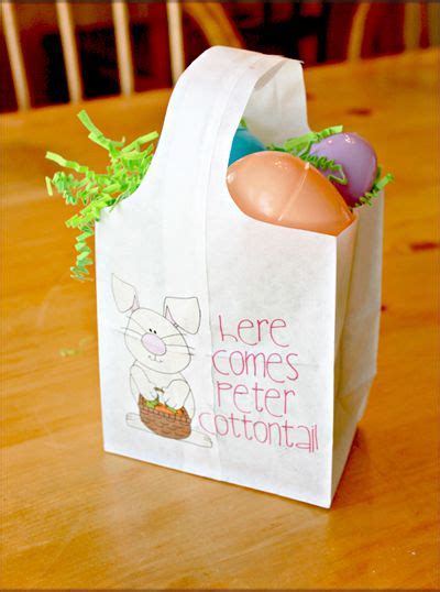 Quick And Easy Paper Easter Bags Easy Easter Crafts Easter