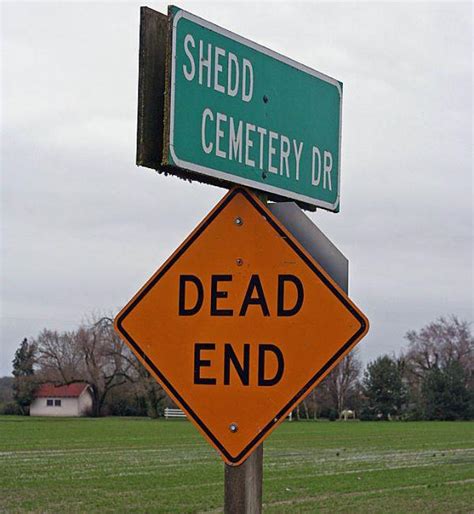 Funny Dead End Sign