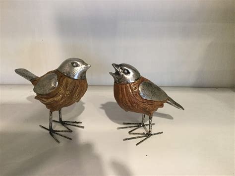 Wood And Metal Birds Ps Flowers And Interiors