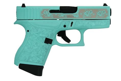 Glock G43 Tiffany Blue And Rose Engraved For Sale New