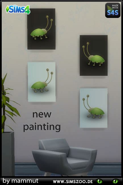 Blackys Sims 4 Zoo Easy Paintings 1s By Mammut • Sims 4 Downloads
