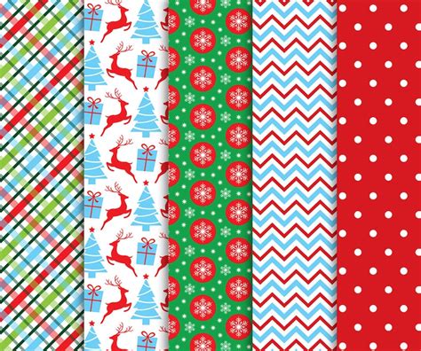 Christmas Digital Paper Commercial Use Classic Christmas Etsy