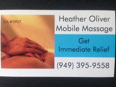 Heather Oliver Massage Massage Therapy Laguna Beach Ca Phone Number Yelp