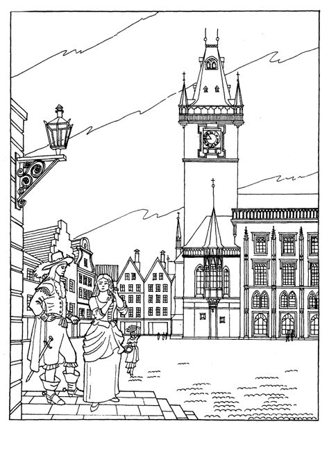 The berenstain bears is a series of children's books created by stan and jan berenstain. Coloring page - Town Hall in Prague