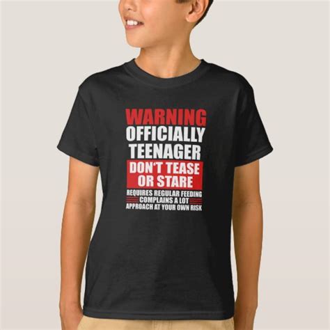 Warning Officially Teenager T Shirt