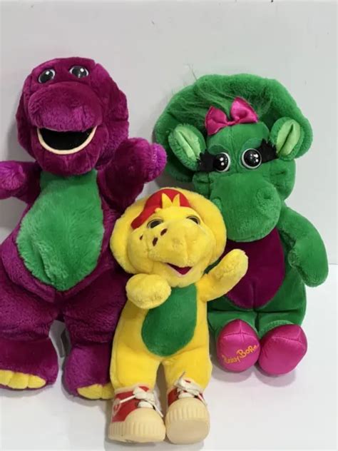 Barney And Backyard Gang 1992 Baby Bop 12 Inch Bj 10” Plush Vintage