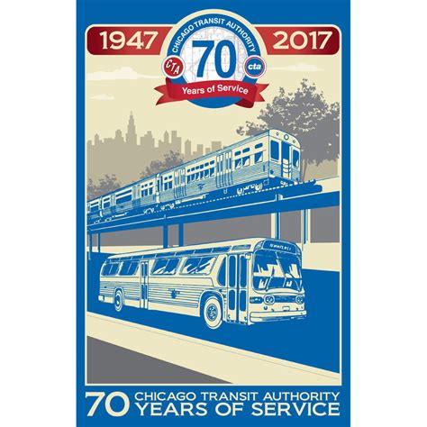 Chicago Transit Authority 70th Anniversary Print