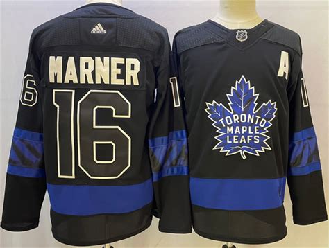 Mens Toronto Maple Leafs X Drew House 16 Mitchell Marner Adidas Black