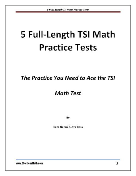 Tsi Math Practice Test Printable Printable World Holiday