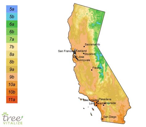 Planting Zones California Hardiness Gardening And Climate Zone