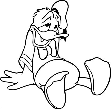 Me drawing donald and goofy on paint youtube. Donald Duck Line Drawing | Free download on ClipArtMag
