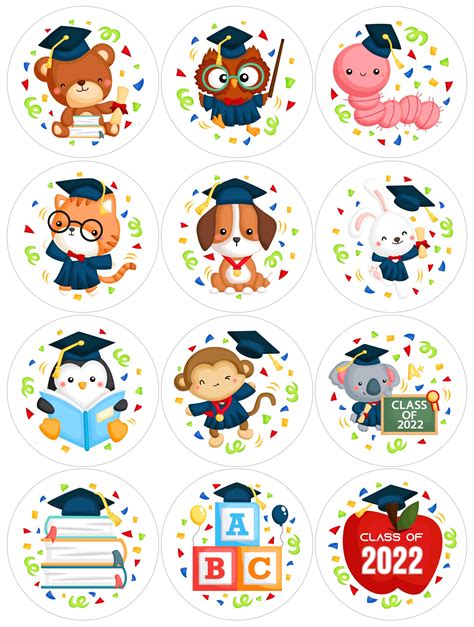 Buy Flyab 36pcs Graduation Stickers For Kids Class Of 2022 Party Favor