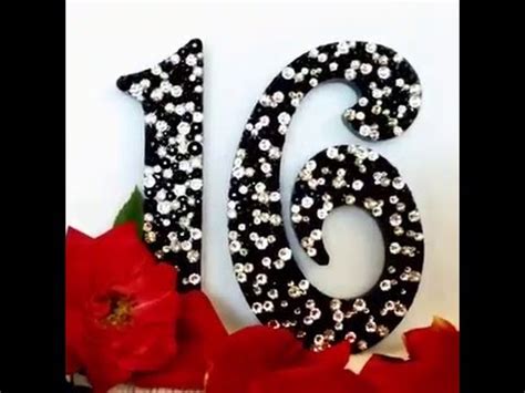 Sweet 16 celebration pink black 16th birthday party decoration paper lanterns. Black Sweet 16 Cake Topper - YouTube