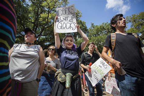 Armed With Dildos Ut Students Protest Campus Carry Kut