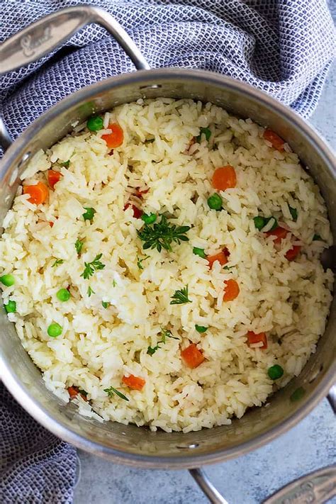 Easy Rice Pilaf With Carrots And Peas Countryside Cravings