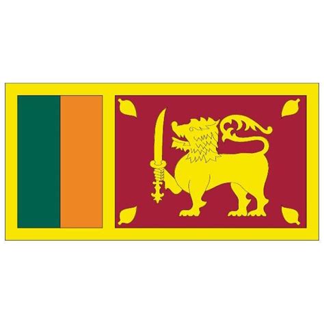Printed Sri Lanka Flags Flags And Flagpoles