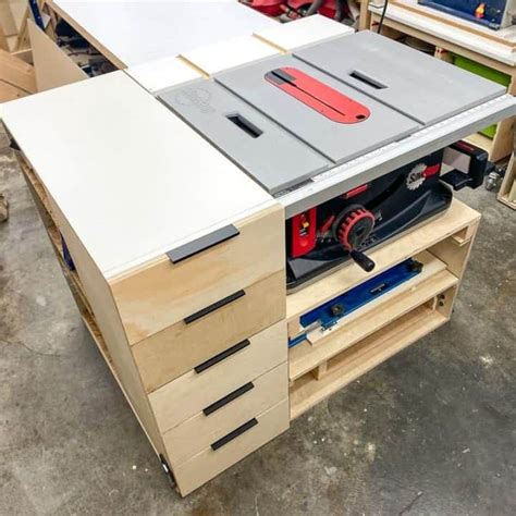 Diy Table Saw Stand With Plans The Handymans Daughter