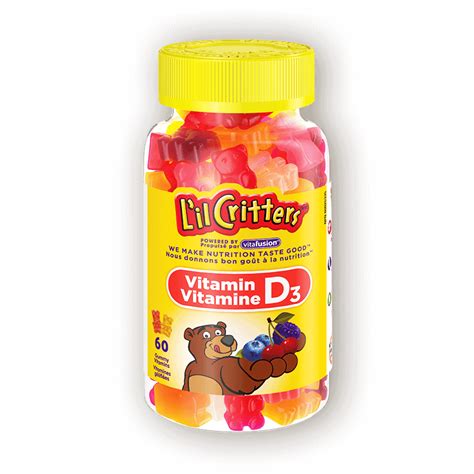 Calcium supplements with or without vitamin d and risk of cardiovascular events: Vitamin D3 Gummy Vitamins - Vitafusion