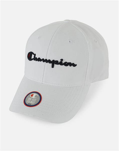 Champion Cotton Classic Twill Strapback Hat In White For Men Lyst