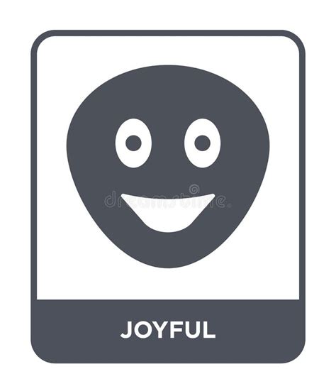 Happy Emotion Icon Logo Design Simple Joyful Cartoon Face Stock Vector