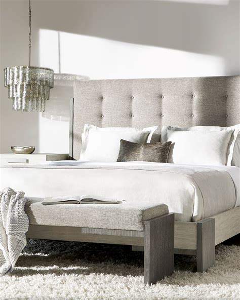 Bernhardt Foundations Tufted California King Bed In Graylinen Modesens