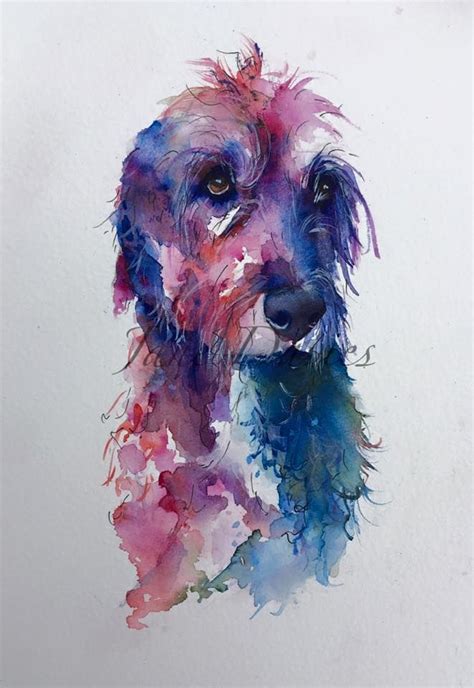 Pin By Juliana А On Jane Davies Watercolor Watercolor Dog Animal