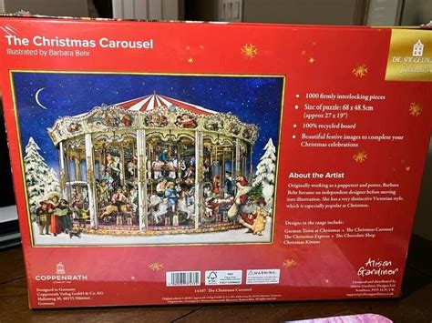 Htf New Coppenrath The Christmas Carousel Barbara Behr 1000 Piece